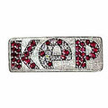 KEP - Crystal Badge-Helmet Accessory-KEP-Red/White/Red-Silver-The Yard