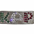KEP - Crystal Badge-Helmet Accessory-KEP-Red/White/Red-Silver-The Yard