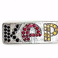 KEP - Crystal Badge-Helmet Accessory-KEP-Black/Red/Yellow-Silver-The Yard