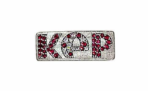 KEP - Crystal Badge-Helmet Accessory-KEP-Red/White With Red Spots/Red-Silver-The Yard