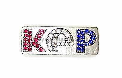 KEP - Crystal Badge-Helmet Accessory-KEP-Red/White/Blue-Silver-The Yard