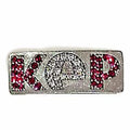 KEP - Crystal Badge-Helmet Accessory-KEP-Red/White/Red-Silver-The Yard