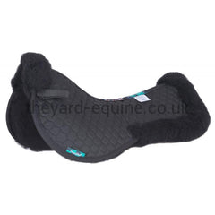 Nuumed HiWither Wool Half Pad With Collars (Various Colours)-Saddlecloths-Nuumed-Half Pad-White-Medium-The Yard