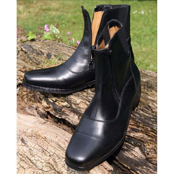 Secchiari Ankle Boots - Black-Riding Boots-Secchiari-Black-2.5UK/35-The Yard