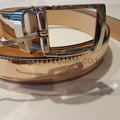 Secchiari Belt - Rose Gold Chrome-Belts-Secchiari-70cms-Rose Gold-The Yard