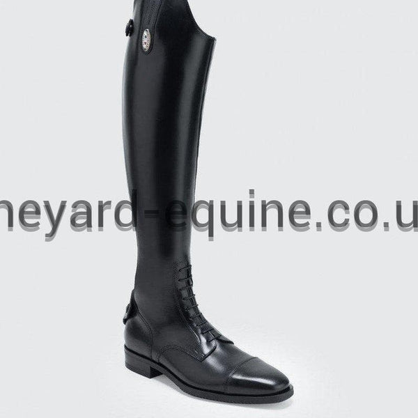 Secchiari Boots - Model 801W/800W Elasticated Panel Black-Ladies Riding Boots Standard Elastic Panel-Secchiari-The Yard