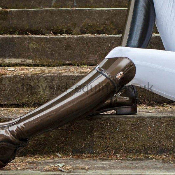 Secchiari Bronze Patent Boots - Made to Measure-Unisex Riding Boots Made to Measure-Secchiari-The Yard