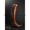 Secchiari Women's Antique Brown Calfskin Boots-Ladies Riding Boots-Secchiari-The Yard