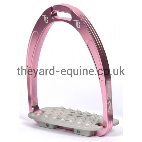 Tech Iris Cross Country Stirrups-Stirrups-Tech Stirrups-Pink-Adult-The Yard