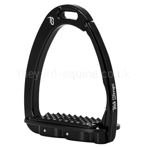 Tech Venice Dressage Sloped Safety Stirrups-Stirrups-Tech Stirrups-Adult-Black-The Yard