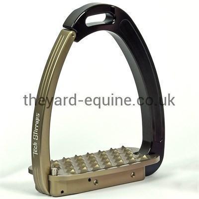 Tech Venice Evo Safety Stirrups-Stirrups-Tech Stirrups-Black-Rose Gold-Adult-The Yard