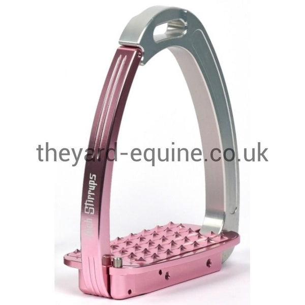 Tech Venice Evo Safety Stirrups-Stirrups-Tech Stirrups-Black-Rose Gold-Adult-The Yard