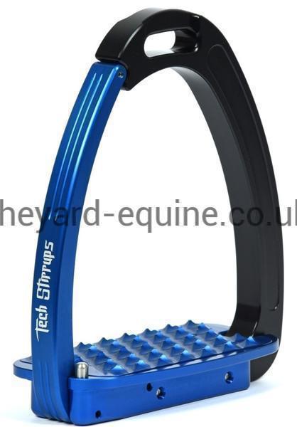 Tech Venice Evo Safety Stirrups-Stirrups-Tech Stirrups-Black-Blue-Adult-The Yard