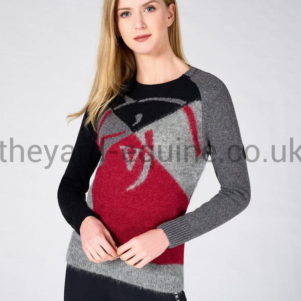 Vestrum Jumper - KNITWEAR INZELL RED AND GREY-Jumper-Vestrum-S/UK8-Red/Grey-The Yard