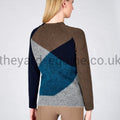 Vestrum Jumper - KNITWEAR INZELL TEAL AND NAVY-Jumper-Vestrum-S/UK8-Navy/Teal-The Yard