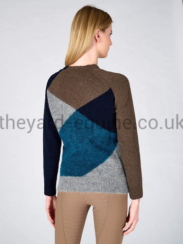 Vestrum Jumper - KNITWEAR INZELL TEAL AND NAVY-Jumper-Vestrum-S/UK8-Navy/Teal-The Yard