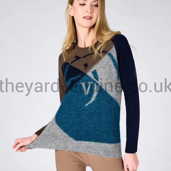 Vestrum Jumper - KNITWEAR INZELL TEAL AND NAVY-Jumper-Vestrum-S/UK8-Navy/Teal-The Yard