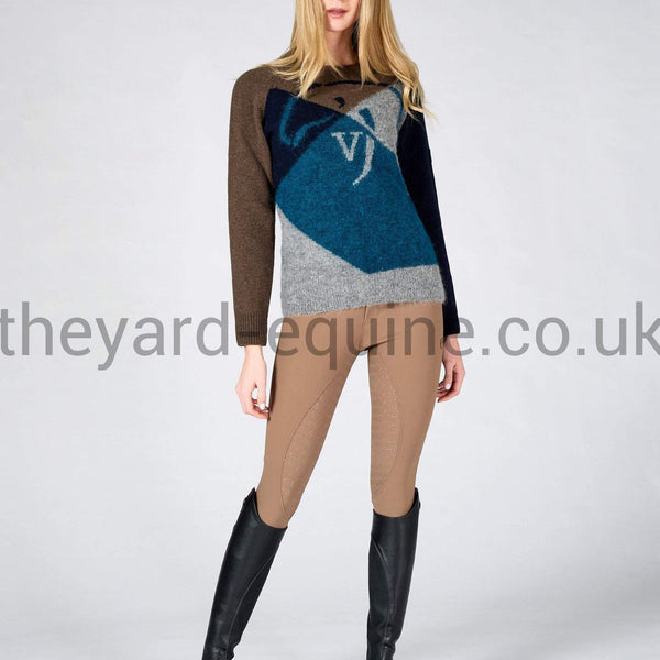 Vestrum Jumper - KNITWEAR INZELL TEAL AND NAVY-Jumper-Vestrum-S/UK8-Navy/Teal-The Yard