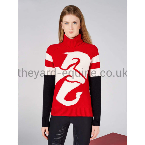 Vestrum Jumper - KNITWEAR TURLENECK THIENE RED AND CREAM-Jumper-Vestrum-S/UK8-Red/Cream-The Yard