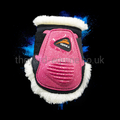 eQuick eLight Unicorn Fluffy Tendon Boots-Young Horse Boots-eQuick-Small-Pink-Front-The Yard