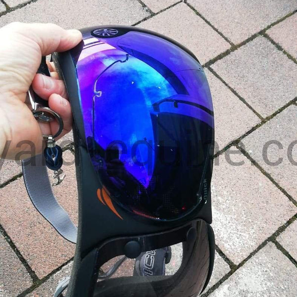 eQuick eVysor Protective Eye Goggles-Sun Visor-eQuick-O/S-Blue (Mirrored)-The Yard